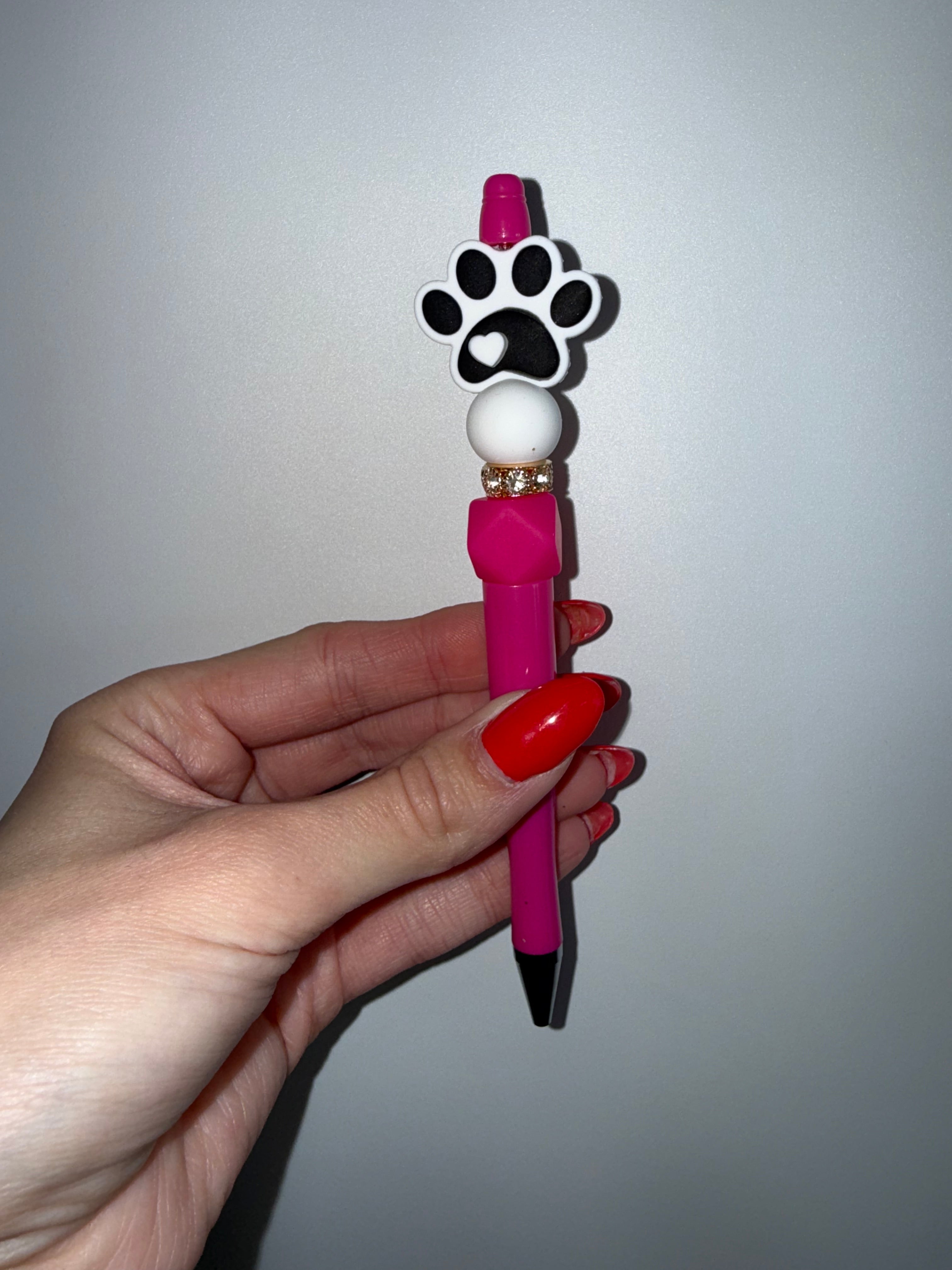 Paw print (beadable pen)