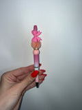 Pink bow (beadable pen)