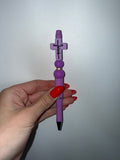 Purple cross (beadable pen)