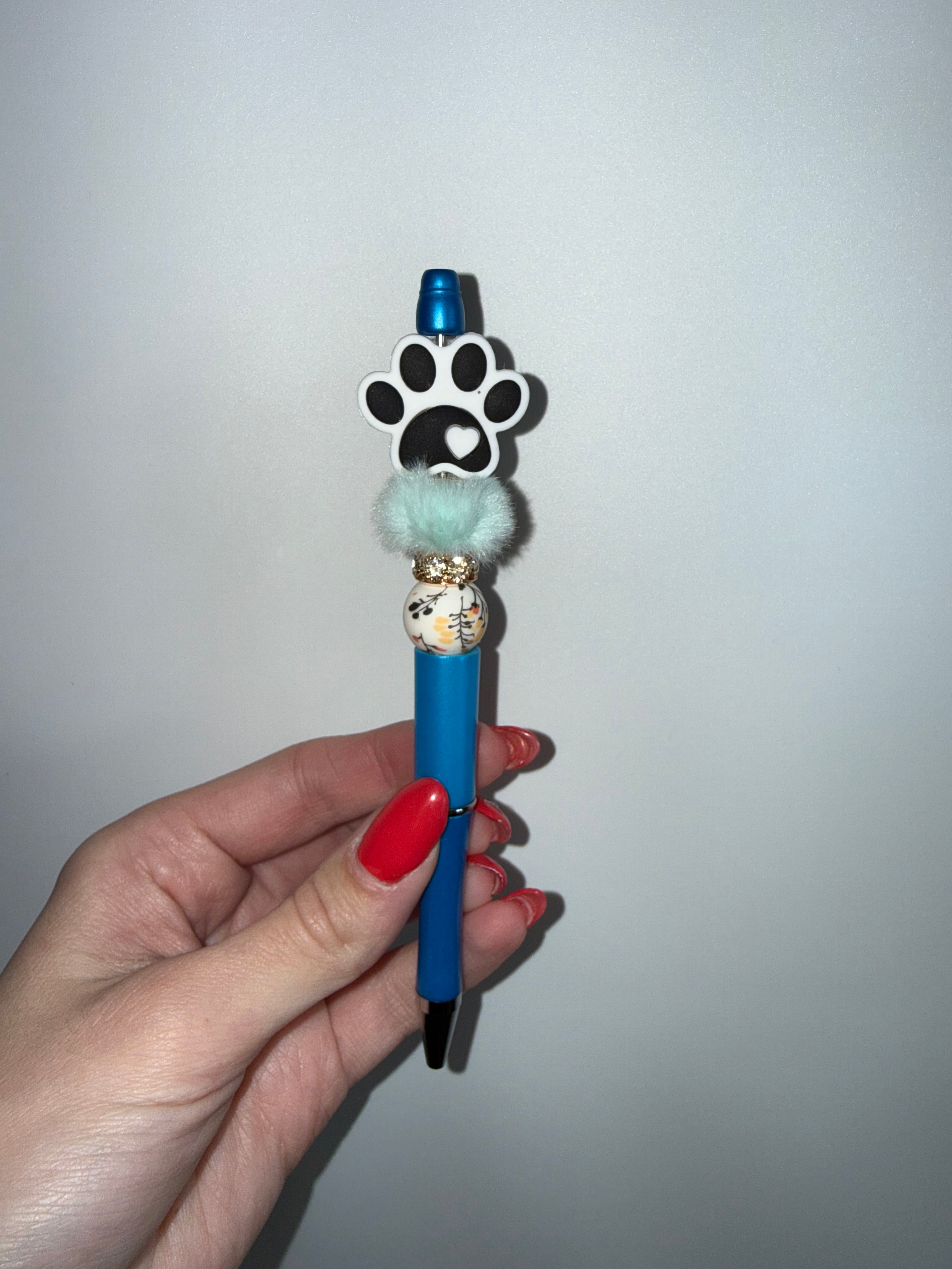 Paw print (beadable pen)