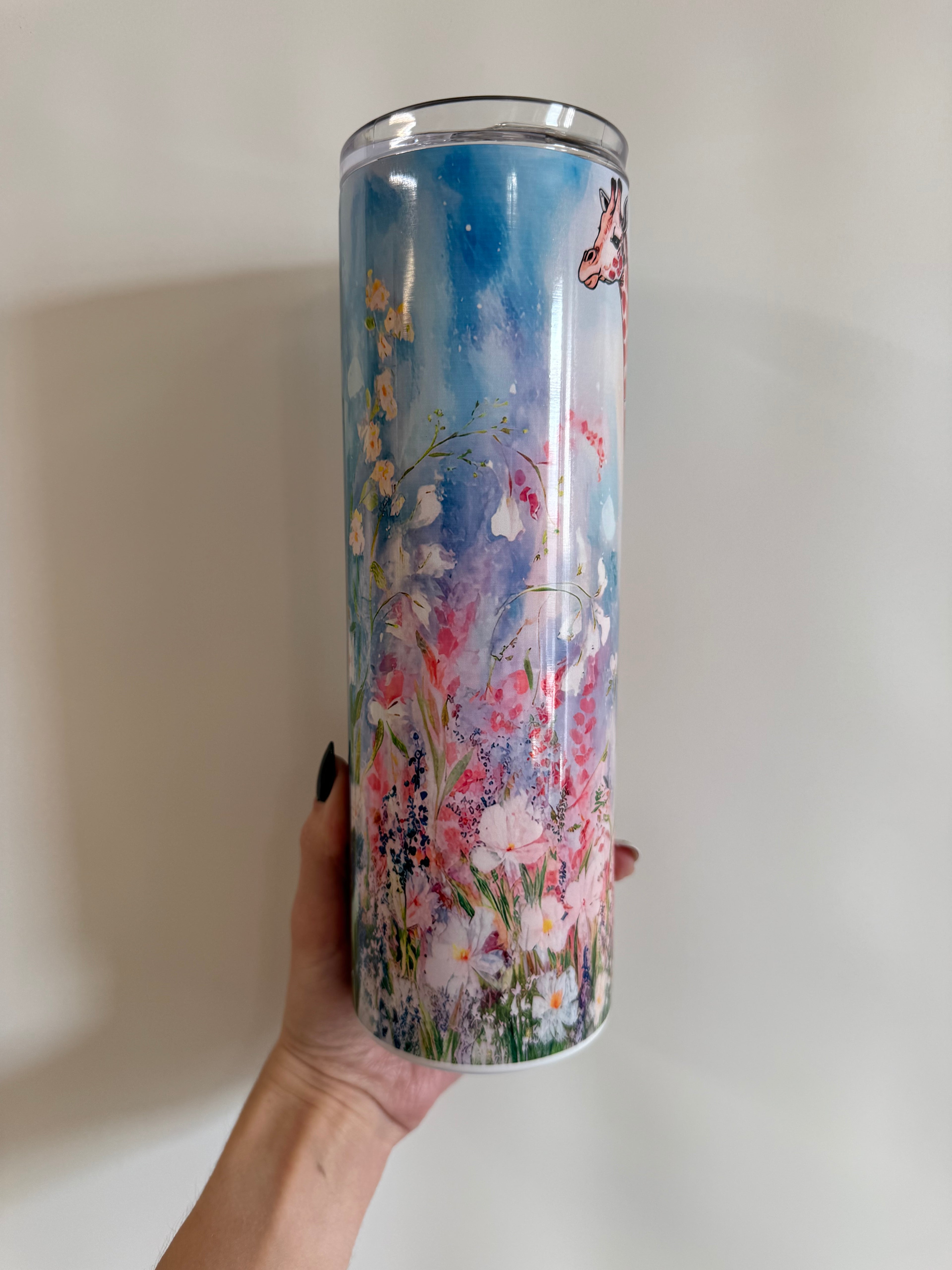 Watercolor giraffe (30oz)