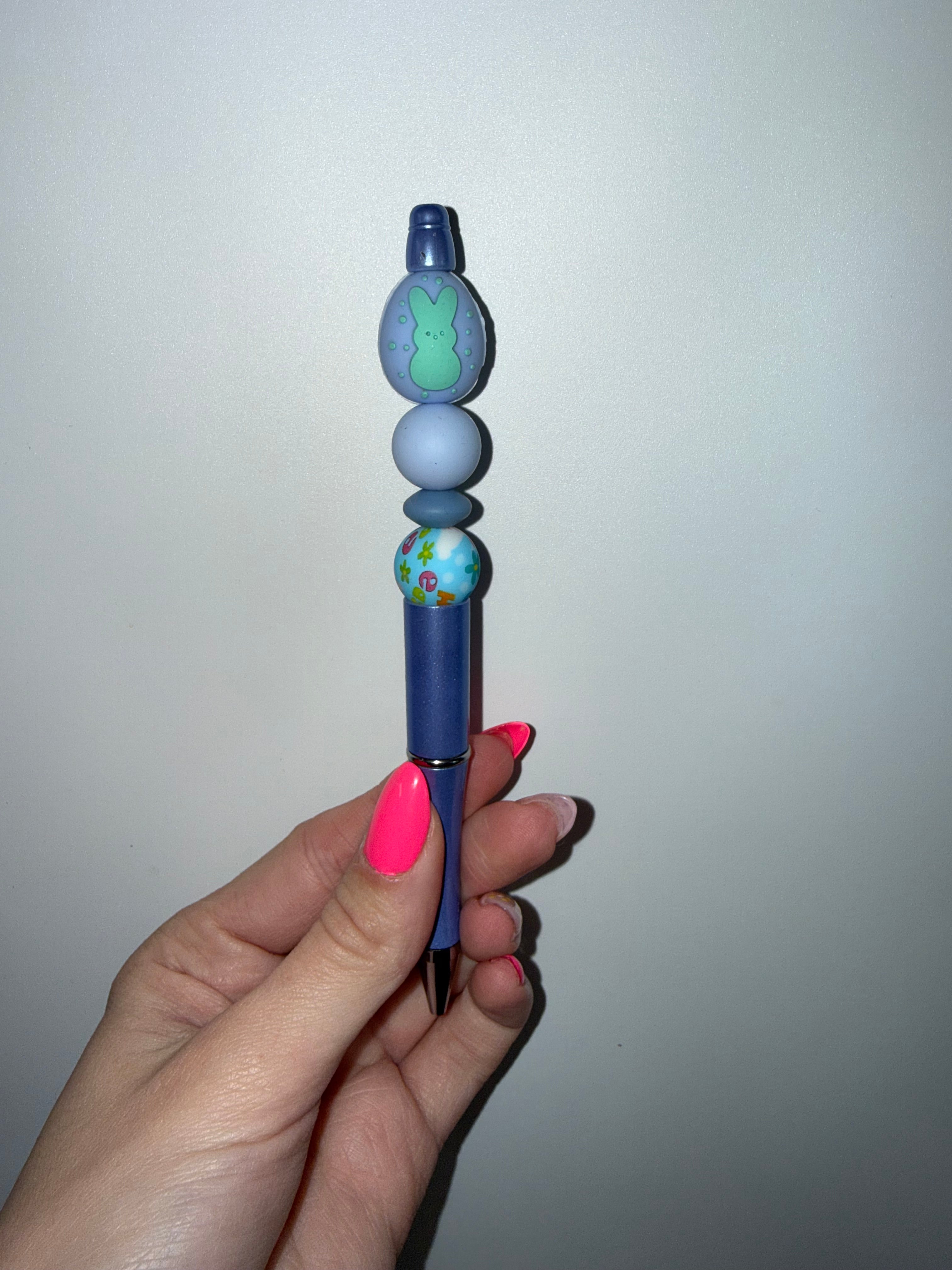 Blue Easter egg pen