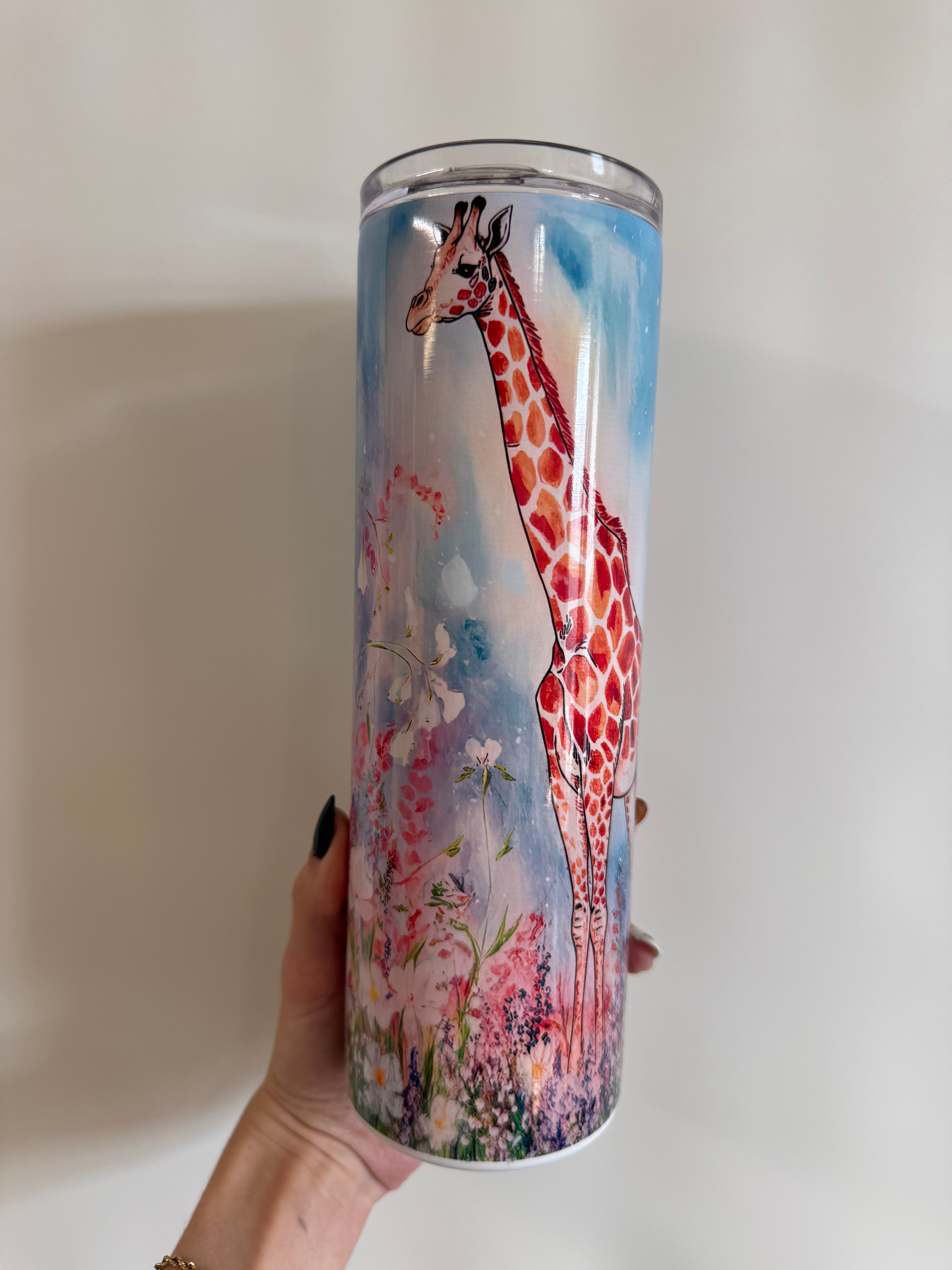 Watercolor giraffe (30oz)
