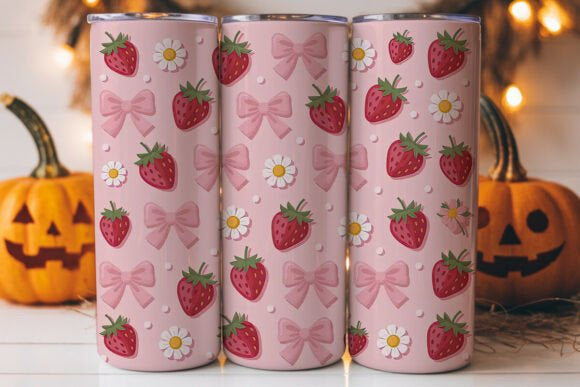 Strawberries and bows (30oz)