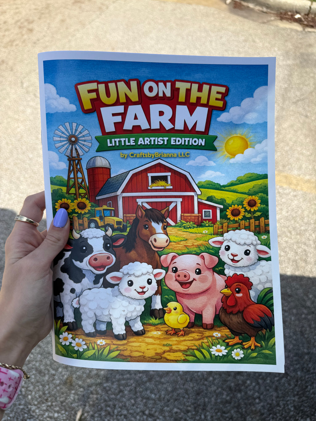 Fun on the farm - little artist addition - coloring book