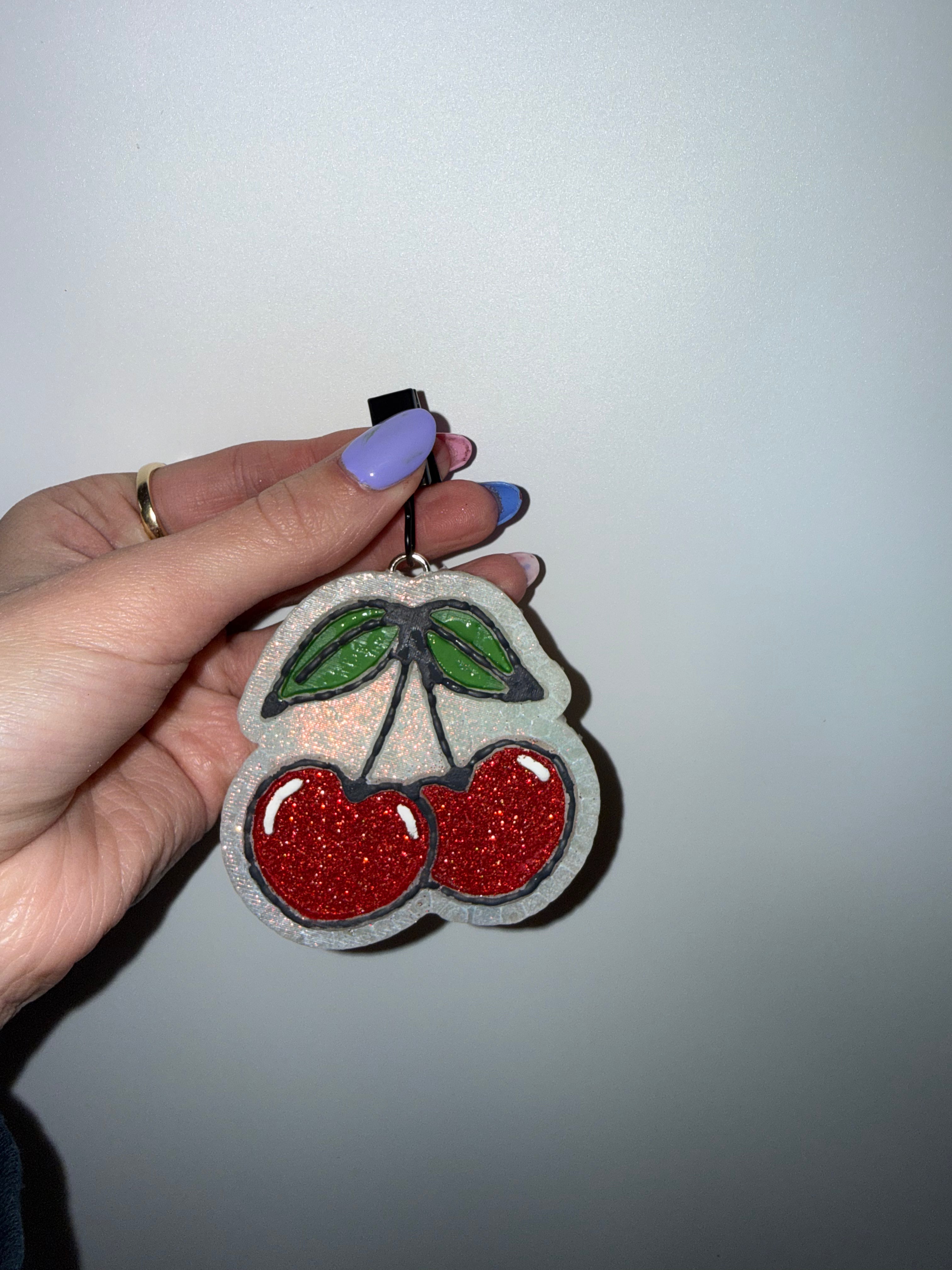 Cherry vent clips (set of two)