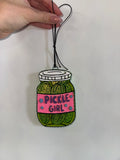 Pickle girl (car freshie)