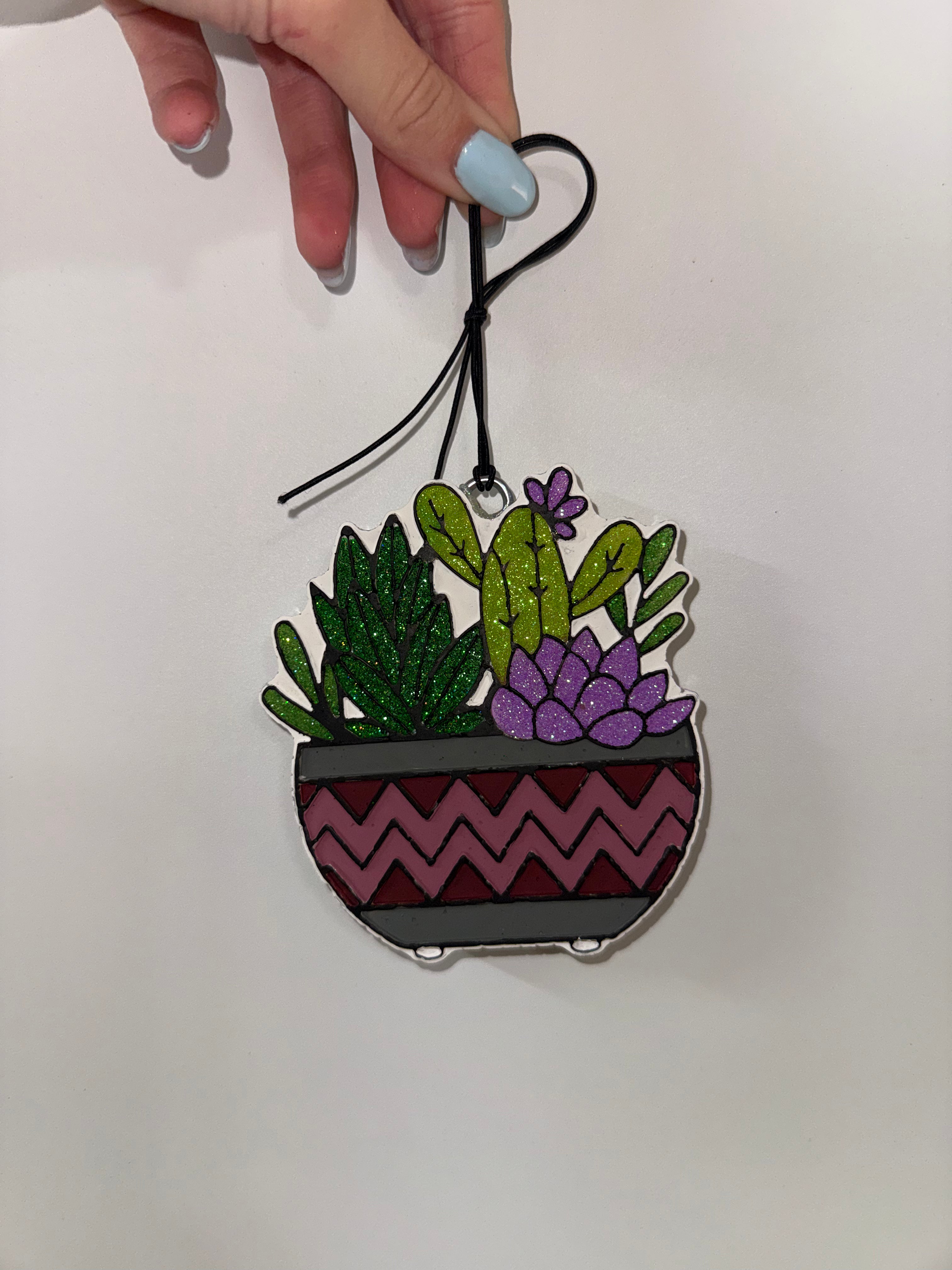Succulent car freshie ✨