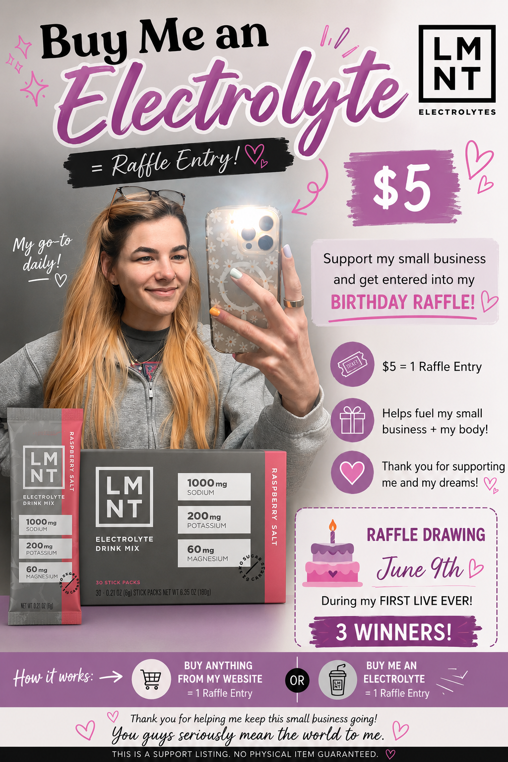 BIRTHDAY RAFFLE ENTRY 🥳