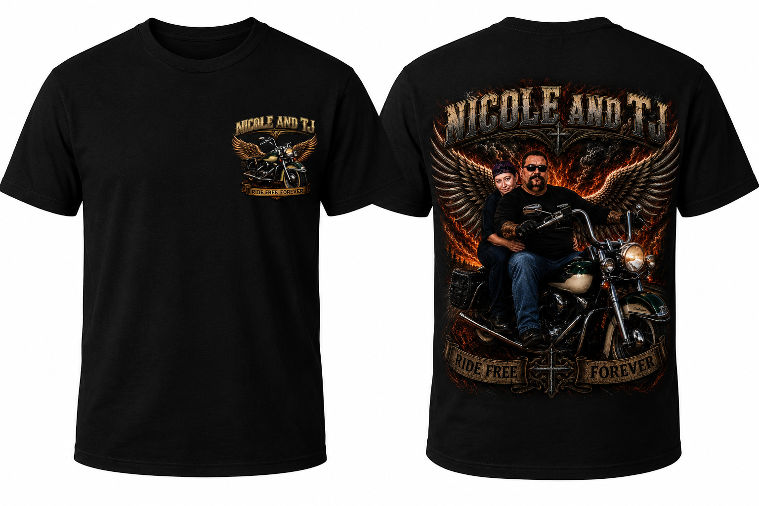 Nicole and TJ memorial shirt