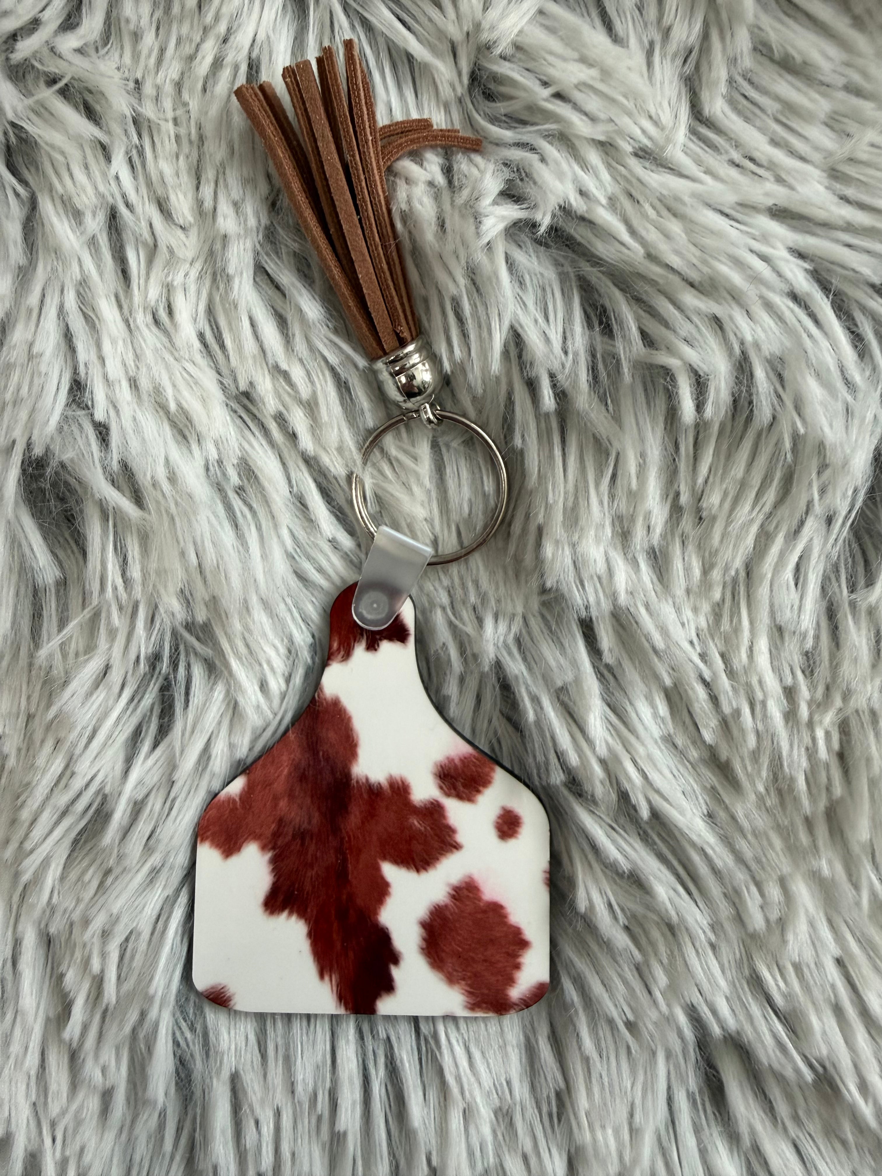 Cow print (keychain)