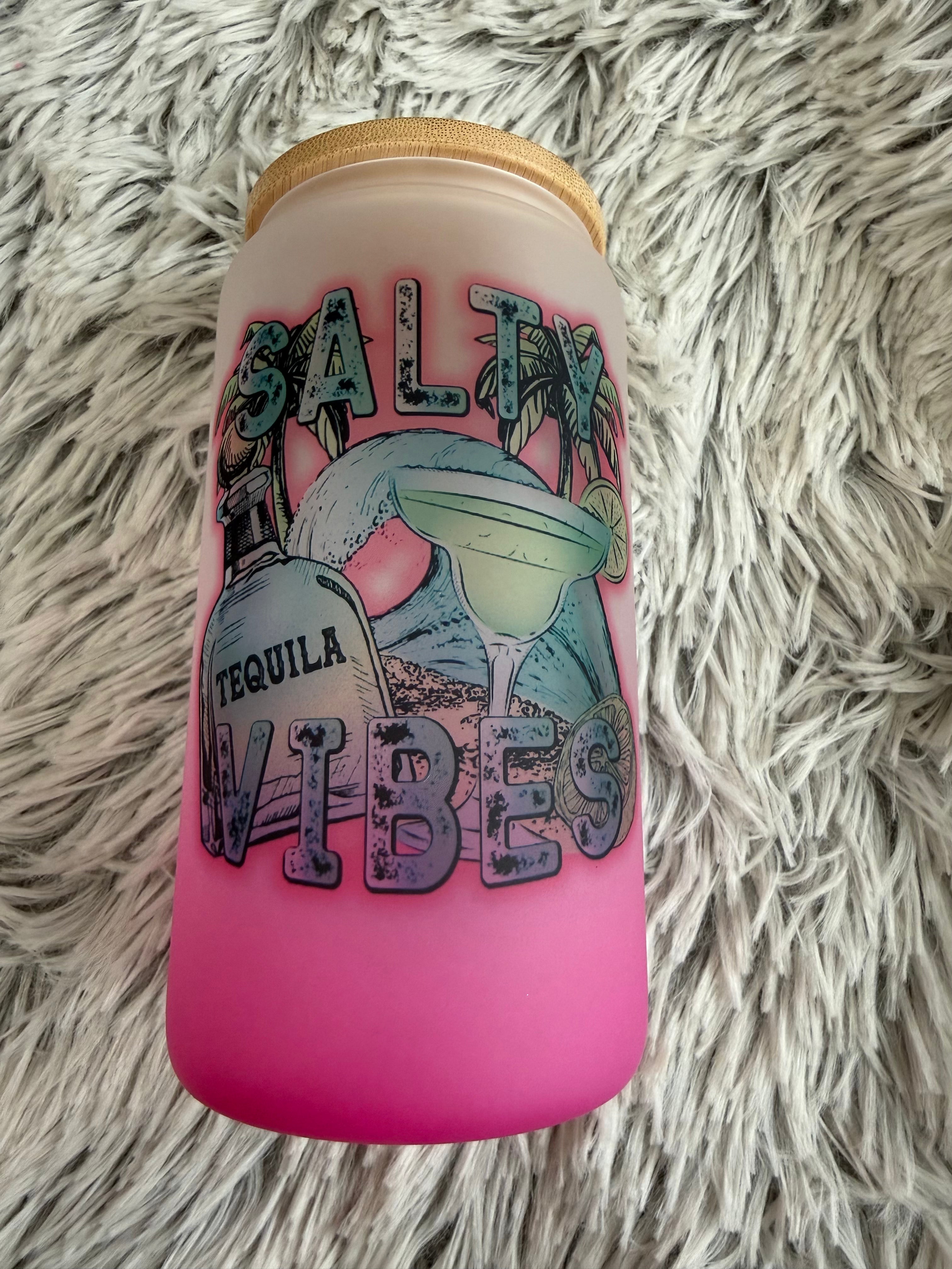 Salty vibes (12oz glass)