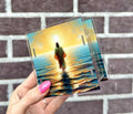 Jesus walking on water (acrylic pen holder)