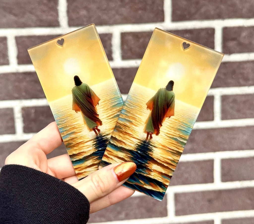 Jesus walking on water (acrylic bookmark 3mm thick)