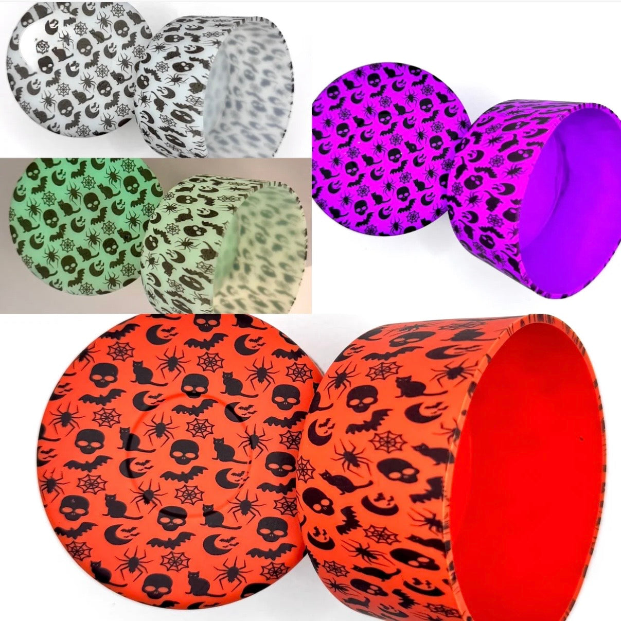Halloween style silicone tumbler boot (20oz,30oz & 40oz)