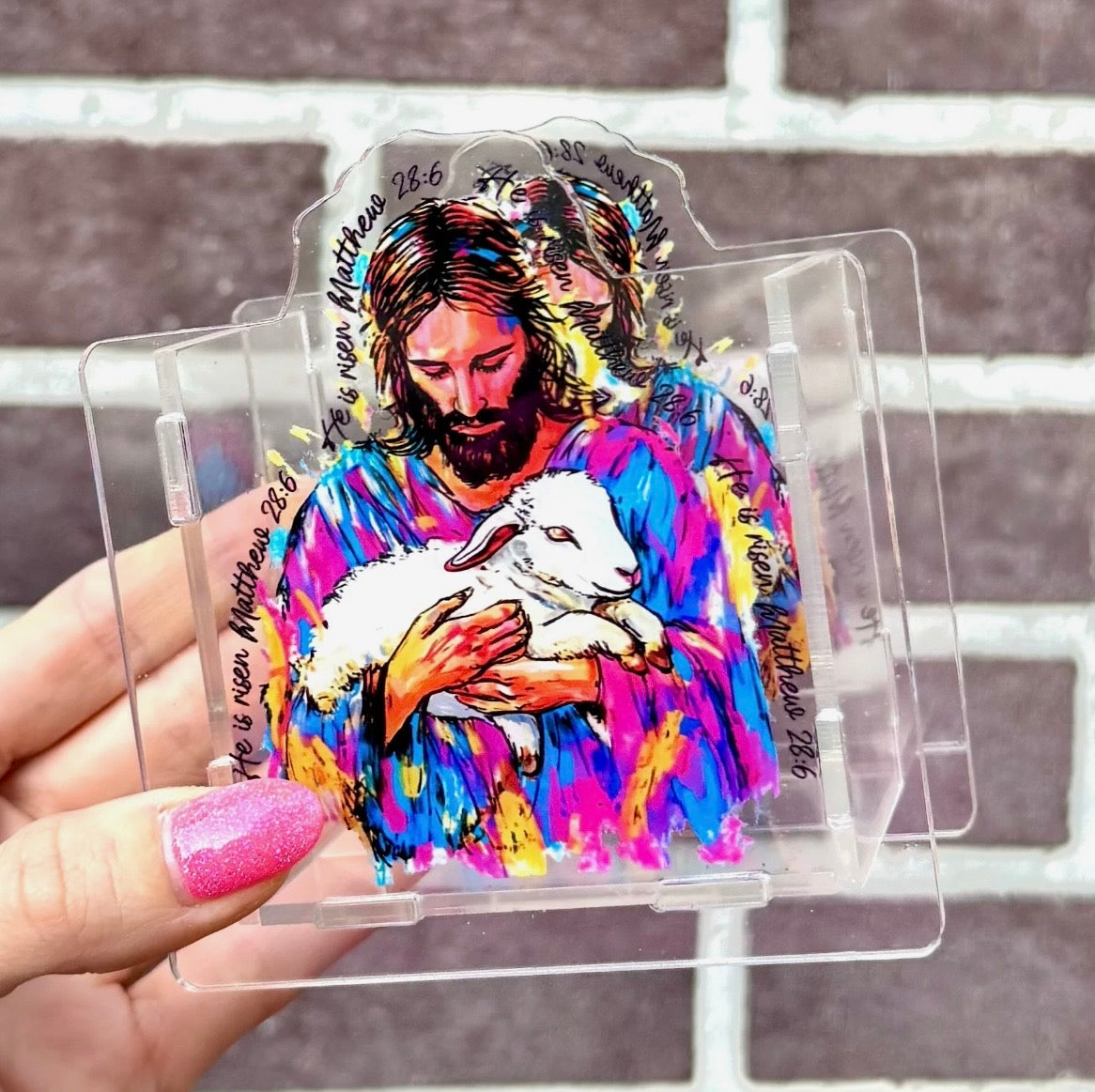 Matthew 28:6 (acrylic pen holder)