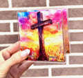 Colorful cross (acrylic pen holder)