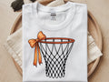 Basketball hoop with bow
