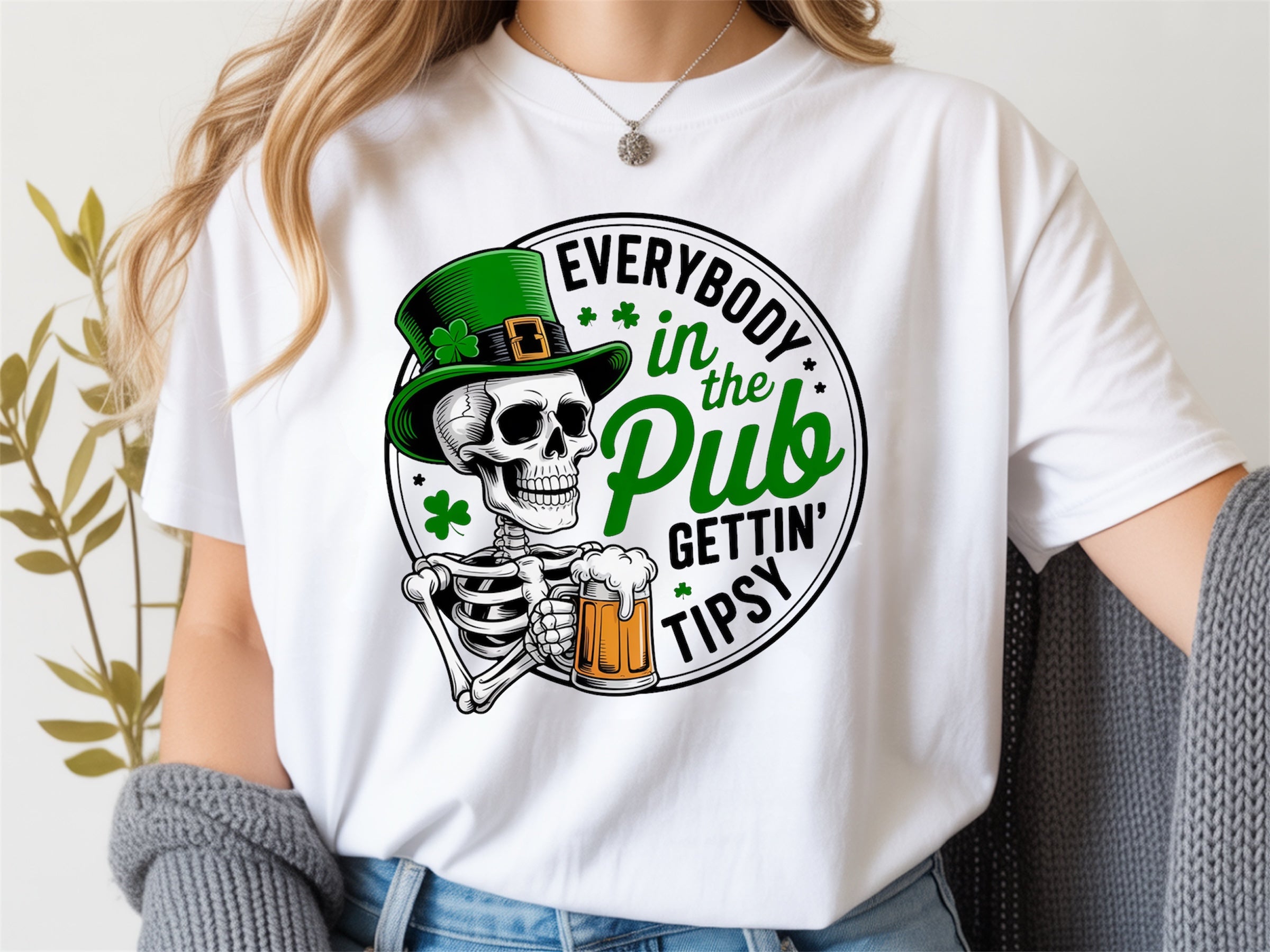 Everybody in the pub gettin' tipsy