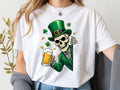 Skeleton and beer