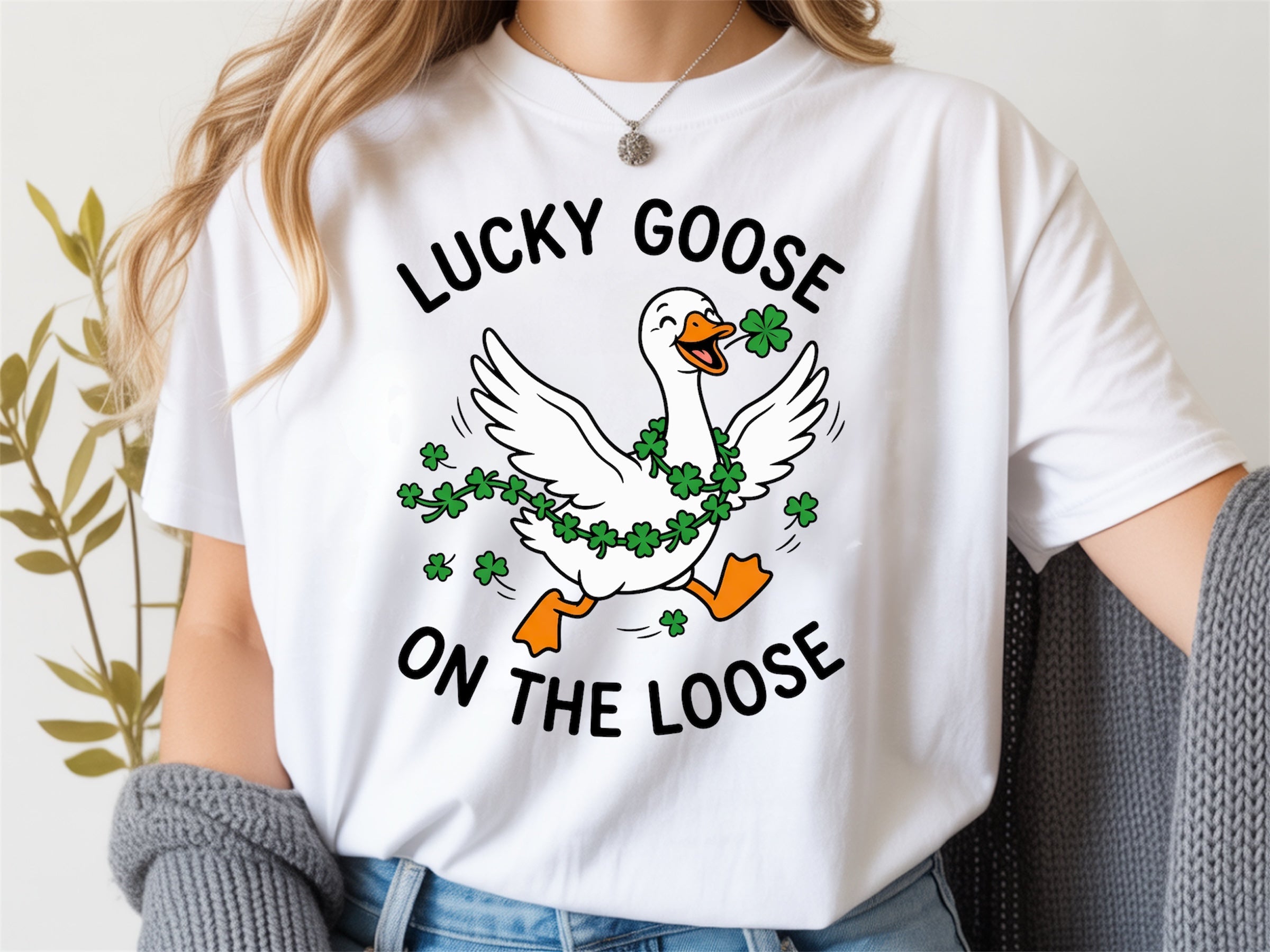 Lucky goose on the loose