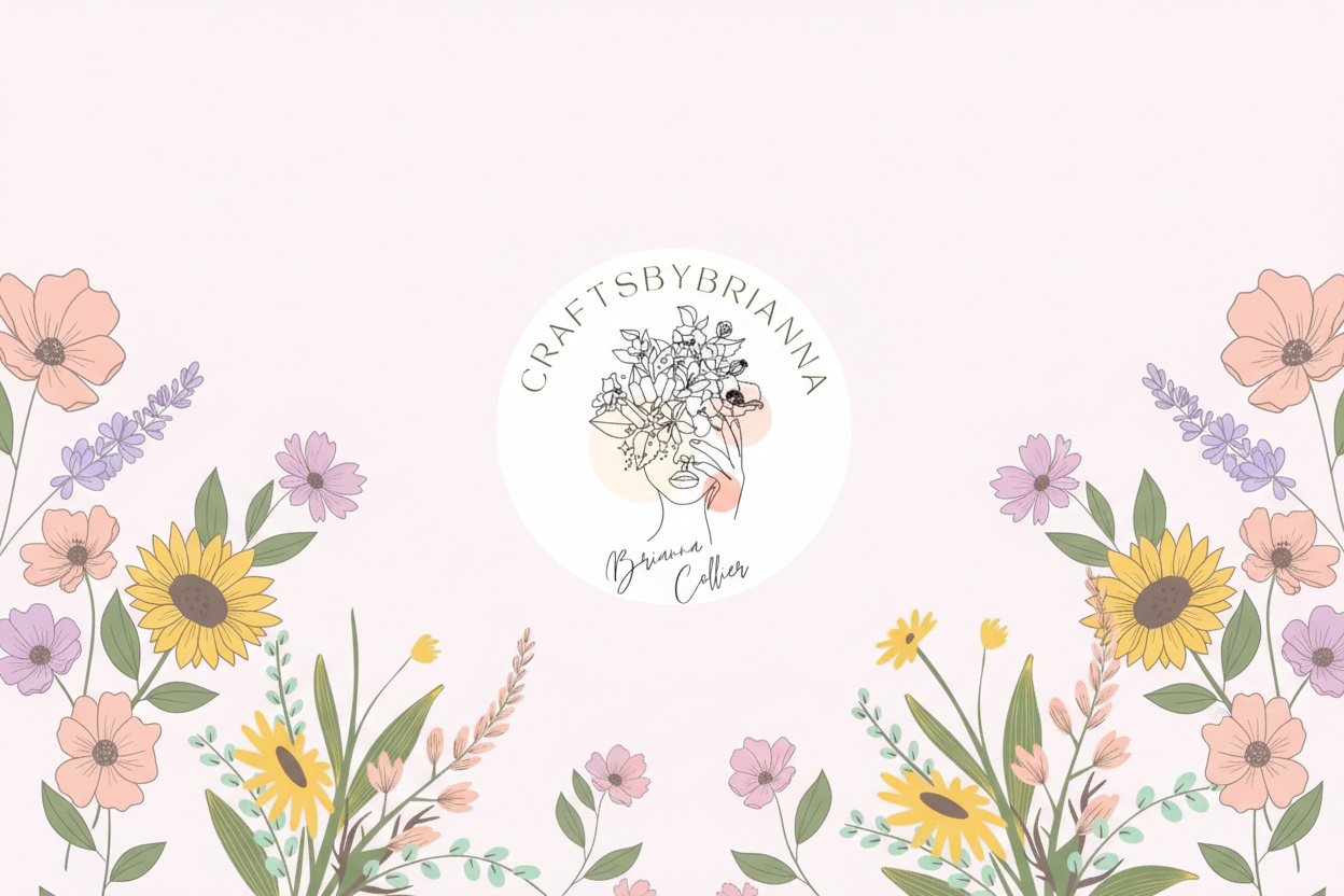 CraftsbyBrianna hero banner light pink background